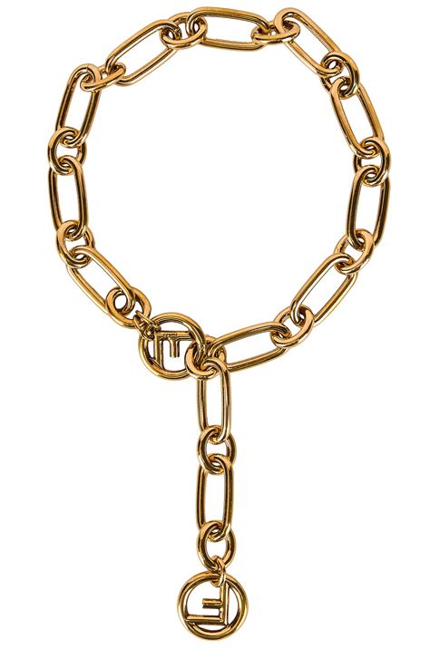 is fendi jewelry real gold|fendi forever necklace.